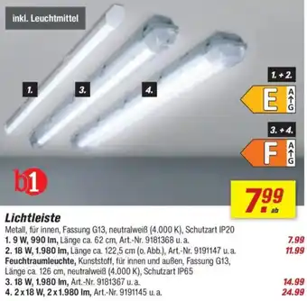 toom Baumarkt b1 Lichtleiste Angebot