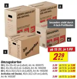toom Baumarkt Umzugskarton Angebot