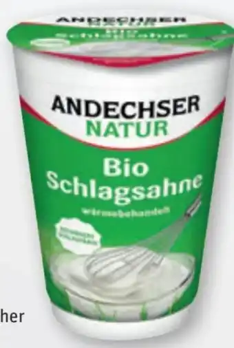 tegut Andechser Natur Bio Schlagsahne Angebot