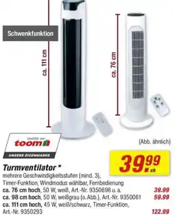 toom Baumarkt Turmventilator Angebot