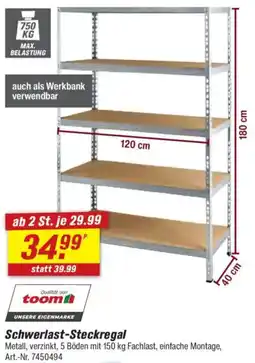 toom Baumarkt Schwerlast-Steckregal Angebot