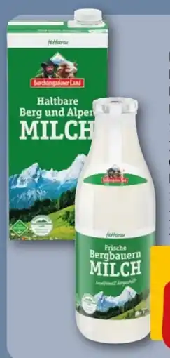 REWE Center Berchtesgadener Land Haltbare Bergbauern Milch Angebot