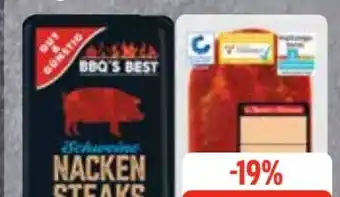 Edeka Frischemarkt Gut & Günstig Nackensteaks Paprika Angebot