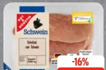 Edeka Frischemarkt Gut & Günstig Schweine-Schnitzel Angebot