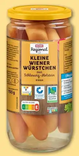 REWE Center Rewe Regional Kleine Wiener Würstchen Angebot