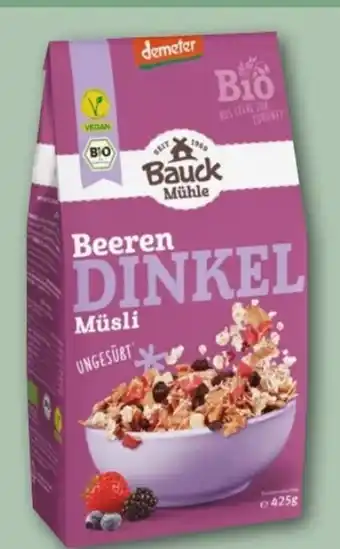 REWE Center Bauck Mühle Bio Dinkel Müsli Angebot