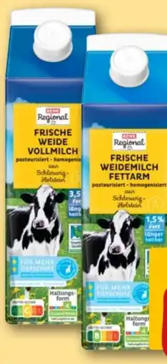 REWE Rewe Regional Weidemilch Angebot