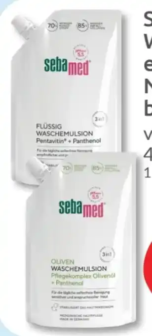 Budni Sebamed Flüssige Waschemulsion Nachfüllbeutel Angebot