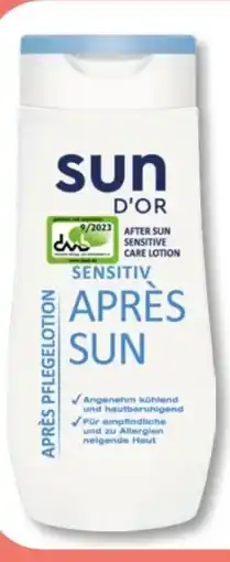 Budni Sun D'Or Après Lotion Sensitiv Angebot
