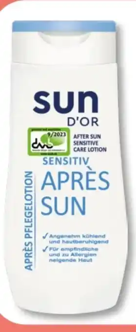 Budni Sun D'Or Après Lotion Sensitiv Angebot