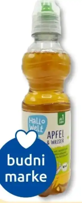 Budni Hallo Welt Bio Saftschorle Angebot