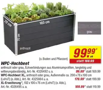toom Baumarkt WPC-Hochbeet Angebot