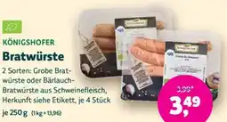 Biomarkt KÖNIGSHOFER Bratwürste Angebot