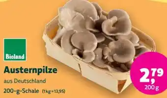 Biomarkt Bioland Austernpilze Angebot