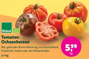Biomarkt Bioland Tomaten Ochsenherzen Angebot