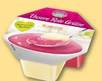 REWE Sachsenmilch Unsere Rote Grütze Angebot