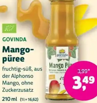 Biomarkt GOVINDA Mangopüree Angebot