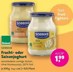 Biomarkt SÖBBEKE Frucht- oder Saisonjoghurt Angebot