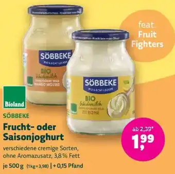 Biomarkt SÖBBEKE Frucht- oder Saisonjoghurt Angebot