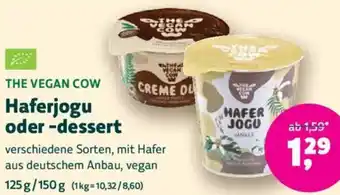 Biomarkt THE VEGAN COW Haferjogu oder -dessert Angebot