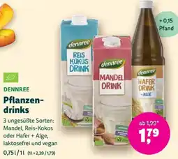 Biomarkt DENNREE Pflanzendrinks Angebot