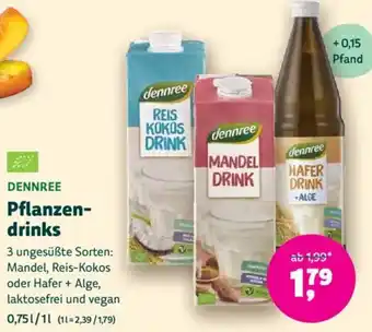 Biomarkt DENNREE Pflanzendrinks Angebot
