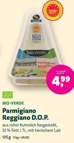 Biomarkt BIO-VERDE Parmigiano Reggiano D.O.P. Angebot