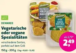 Biomarkt DENNREE Vegetarische oder vegane Spezialitäten Angebot