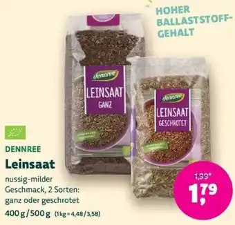 Biomarkt DENNREE Leinsaat Angebot