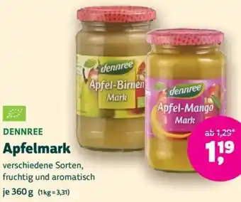 Biomarkt DENNREE Apfelmark Angebot