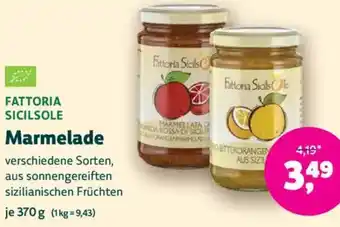 Biomarkt FATTORIA SICILSOLE Marmelade Angebot