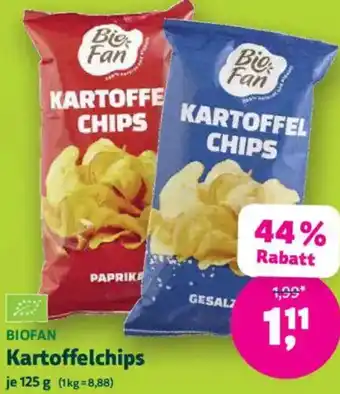 Biomarkt BIOFAN Kartoffelchips Angebot