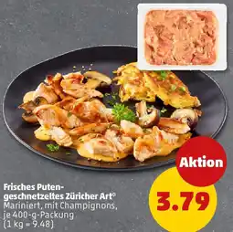 PENNY Frisches Putengeschnetzeltes Züricher Art Angebot