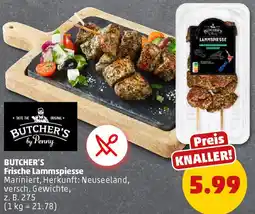 PENNY BUTCHER'S Frische Lammspiesse Angebot