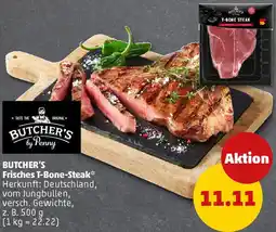 PENNY BUTCHER'S Frisches T-Bone-Steak Angebot