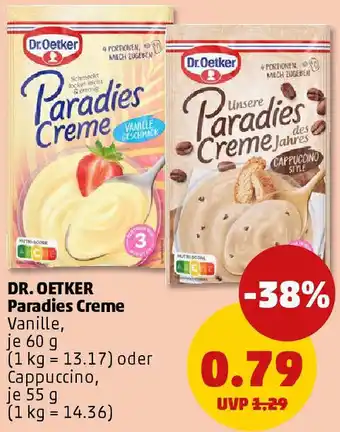 PENNY DR. OETKER Paradies Creme Angebot