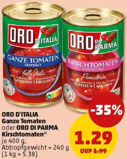 PENNY ORO D'ITALIA Ganze Tomaten oder ORO DI PARMA Kirschtomaten Angebot