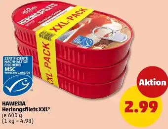 PENNY HAWESTA Heringsfilets XXL Angebot