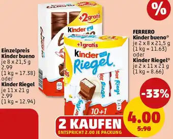 PENNY FERRERO Kinder bueno Angebot