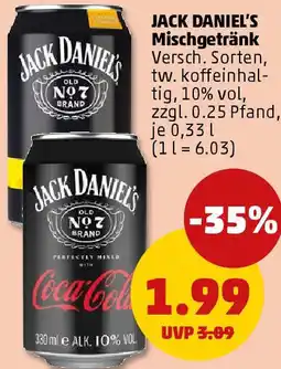 PENNY JACK DANIEL'S Mischgetränk Angebot