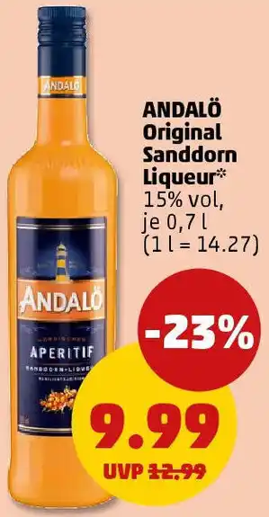 PENNY ANDALÖ Original Sanddorn Liqueur Angebot