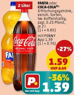PENNY FANTA oder COCA-COLA Angebot