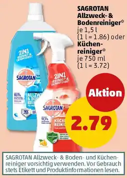 PENNY SAGROTAN Allzweck- & Bodenreiniger oder Küchenreiniger Angebot