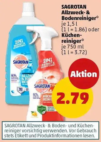 PENNY SAGROTAN Allzweck- & Bodenreiniger oder Küchenreiniger Angebot