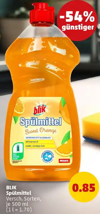 PENNY BLIK Spülmittel Angebot