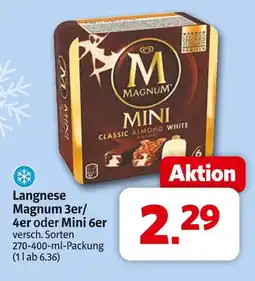 Markant Langnese magnum 3er/4er Angebot