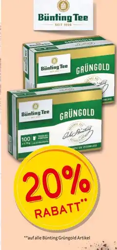 Markant Bünting tee 20% rabatt Angebot