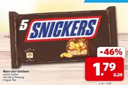 Markant Snickers mars oder snickers Angebot