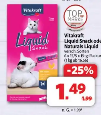 Markant Vitakraft liquid snack Angebot