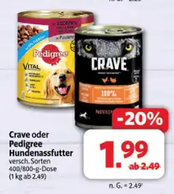 Markant Crave crave oder pedigree hundenassfutter Angebot